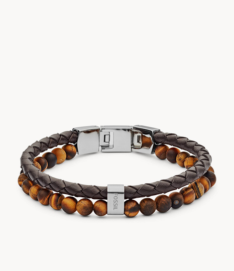 Fossil Nahka Rannekoru Ja Tiikerinsilmä JF03118040