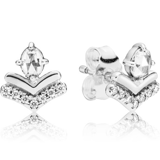 Pandora Wishbone Sterlinghopea Korvakorut Ja Zirkonia 297787CZ