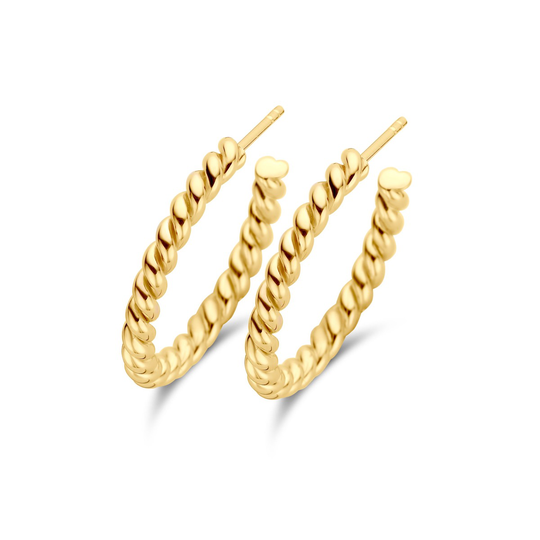 Spirit Icons Hula Hoops Kullattu Hopea Korvakorut S41002