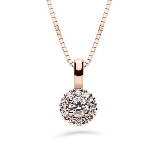 Silván Lauriel timanttiriipus 0,23ct, 14K rosekultaa, timanttikorut