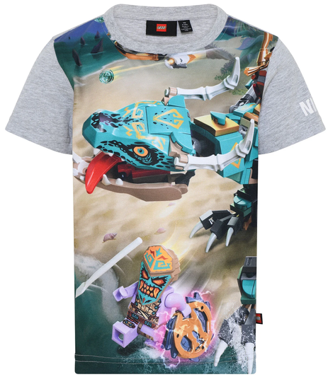 LEGO Wear T-paita, Grey Melange, Koko 110