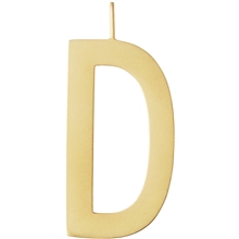 Design Letters Archetype Charm 30 mm Gold A-Z D