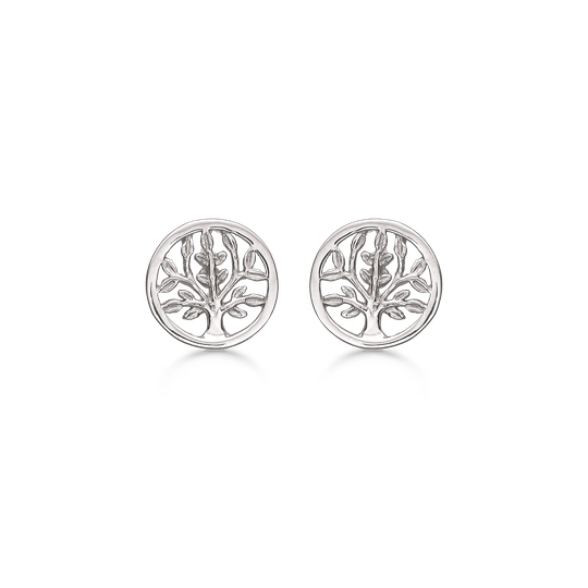 Støvring Design Tree Of Life Rodiumpinnoitettu Hopea Korvakorut 10148565