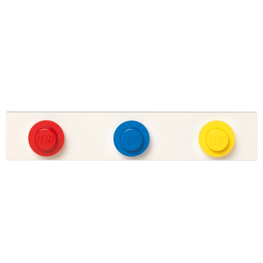 Room Copenhagen Lego Wall Hanger Rack seinänaulakko, punainen - sininen - keltai