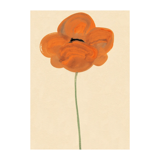 Paper Collective Orange Unikko -juliste 50 x 70 cm