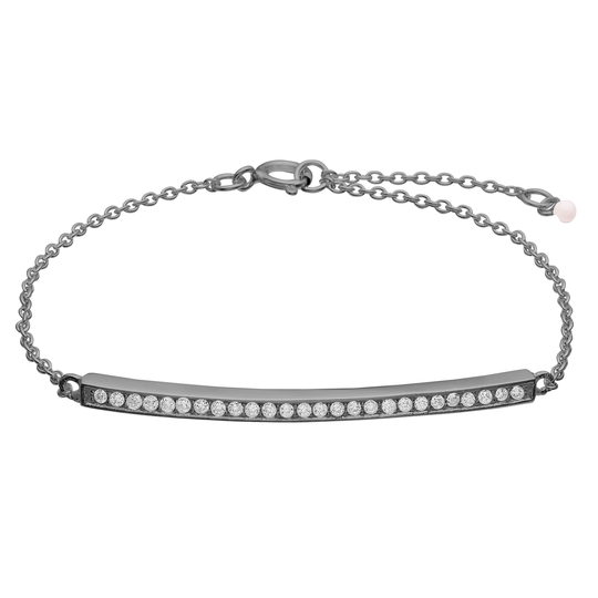 Enamel Sterlinghopea Rannekoru Ja Zirkonia 300-B14R