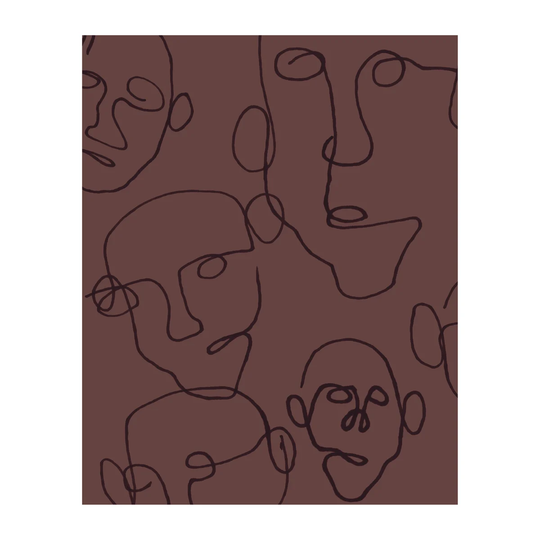 Scandi Living Audience juliste ruskea 40x50 cm