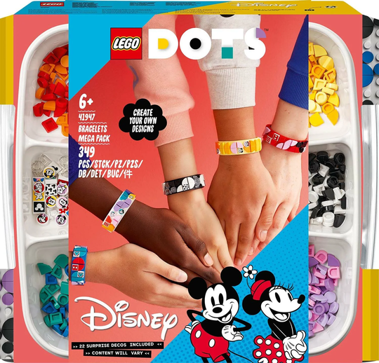 LEGO DOTS 41947 Mikki ja Ystävät Rannekorujen Megapakkaus