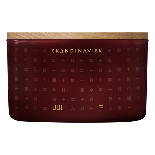 Skandinavisk Tuoksukynttilä kannella, JUL, 3 sydäntä