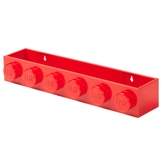 Room Copenhagen Lego Book Rack seinähylly, kirkkaanpunainen