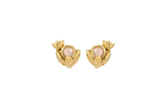 Rabinovich Water Lily Earpin Kullattu Hopea Korvakorut Ja Kuukivi 78420579