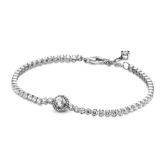 Pandora Sparkling Halo Tennis -rannekoru 18cm 599416C01