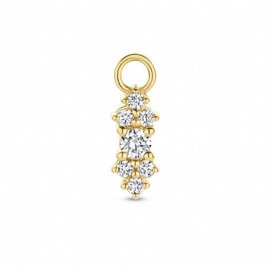Spirit Icons Vida Drop 14 Karaatin Kulta Riipus Korvakoruun Ja Timantteja 0,11 Carat W/vs S64066