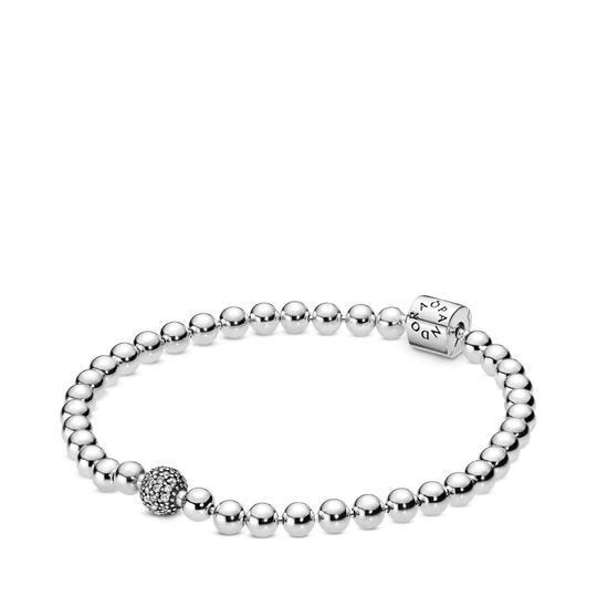 Pandora Beads And Pave -rannekoru (17cm) 598342CZ