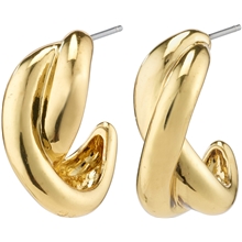 14214-2043 Belief Chunky Twist Hoops Gold Plated 1 set
