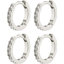 11224-6003 Friends Crystal Huggie Hoops 2-In-1 Set 1 set