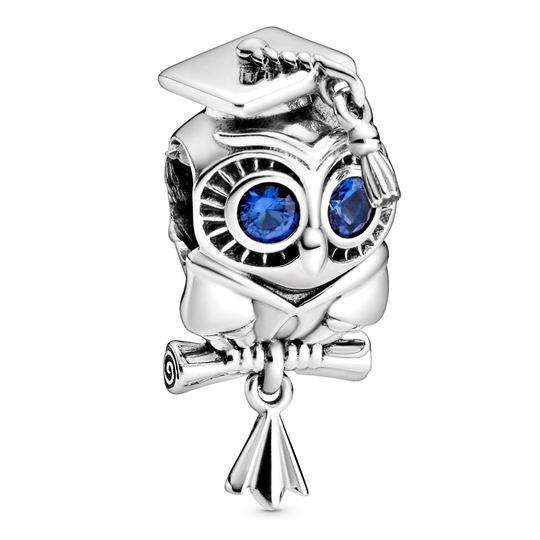 Pandora Graduation Owl Sterlinghopea Riipus 798907C01