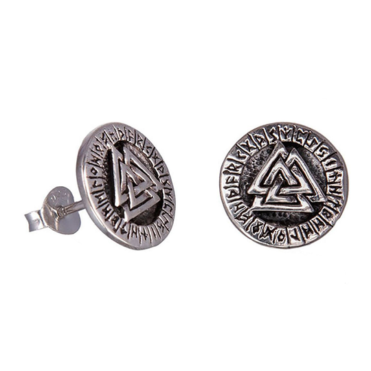 Northern Viking Jewelry Valknut korvakorut NVJKK042