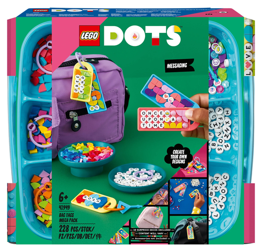 LEGO DOTS 41949 Laukkukoristeiden Jättipakkaus – Viestit