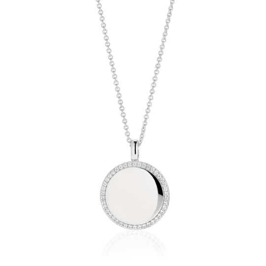 Sif Jakobs Follina Grande Sterlinghopea Kaulakoru Ja Zirkonia SJ-P1212-CZ-SS45-60