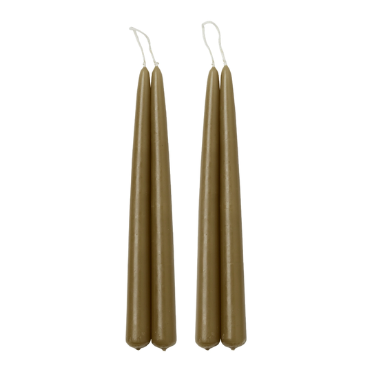applicata Blossom kynttilä, 4 kpl, olive green