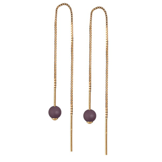 Scherning Glow Bordeaux Kullattu Hopea Korvakorut GW46-48G