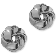 96324-02 PEARLS FOR GIRLS Mini Knot Silver Earring 1 set