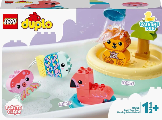 LEGO DUPLO 10966 Hauskoihin Kylpyhetkiin: Kelluva Eläinsaari