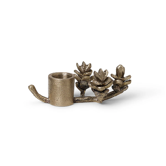 ferm LIVING Forest kynttilänjalka 6 cm Messinki