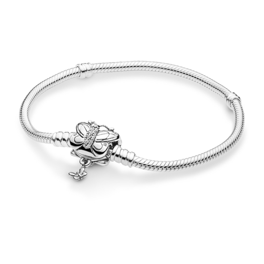 Pandora Snake Chain & Butterfly -rannekoru 19cm 597929CZ