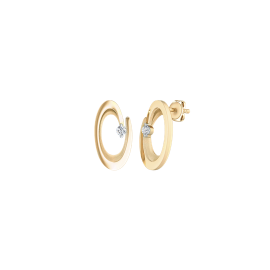 Støvring Design 14 Karaatin Kulta Korvakorut Ja Timantteja 0,05 Carat W/si 70257009