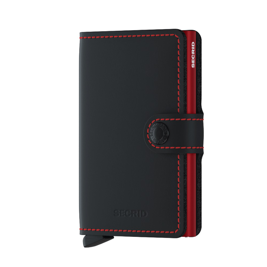 Secrid Miniwallet Matte Black-Red MM-BLACK-RED