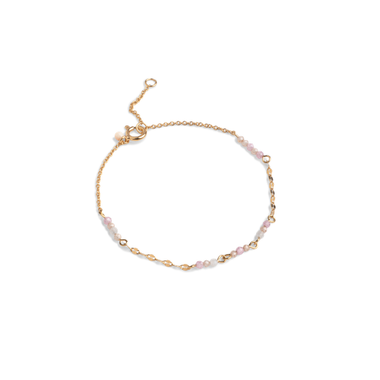 Enamel Claire Kullattu Hopea Rannekoru Ja Zirkonia B93G