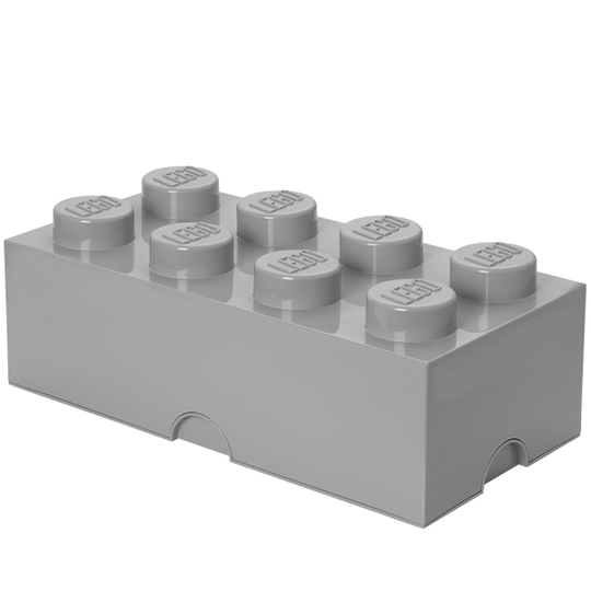 Room Copenhagen Lego Storage Brick 8 säilytyslaatikko, harmaa