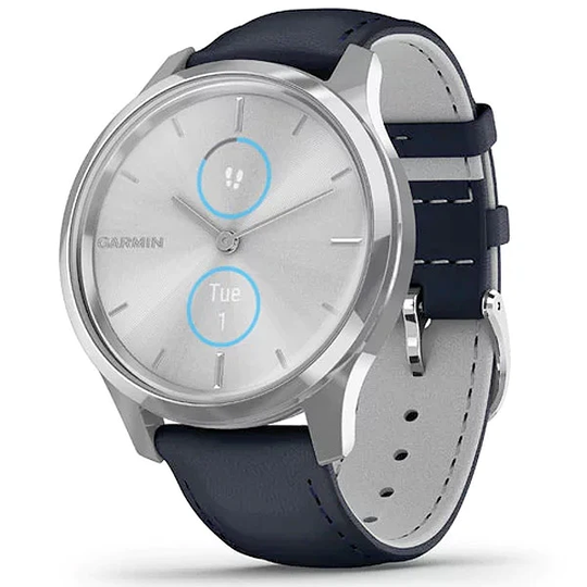 Garmin Vivomove Luxe hopea 42 mm, älykello 010-02241-00
