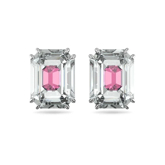 Swarovski Chroma korvakorut pinkeillä kristalleilla