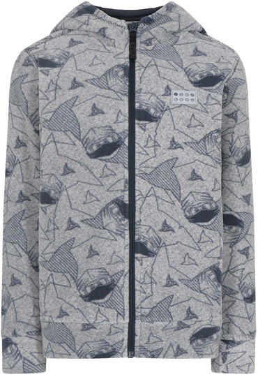 LEGO Wear Fleecetakki, Grey Melange, 104