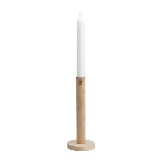 ERNST Ernst kynttilänjalka, puuta 20 cm Luonnonvärinen