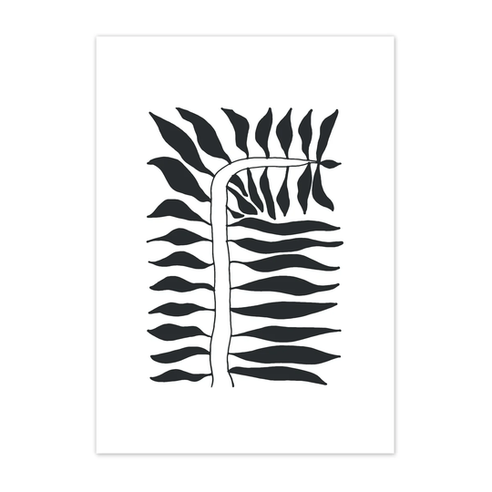 Scandi Living Seeding juliste musta 30x40 cm