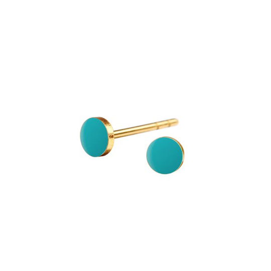 Scherning Spot Tiny Aquamarine Kullattu Hopea Korvakorut ST32-45G