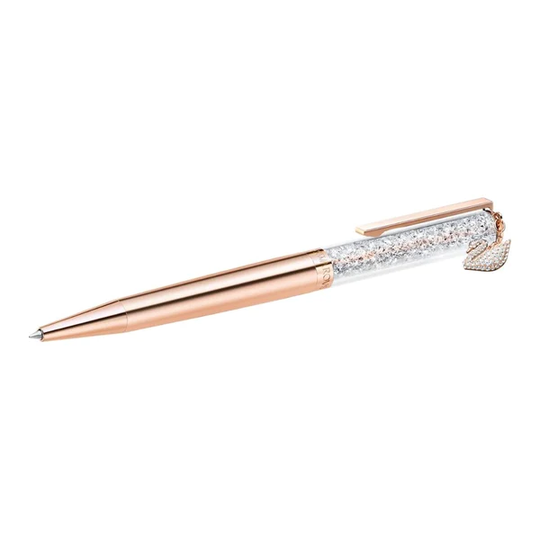Swarovski Crystalline Ballpoint Swan kuulakärkikynä, ruusukulta