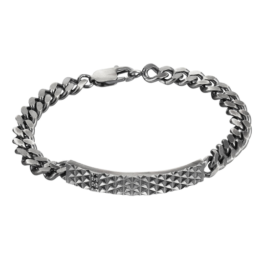 Lumoava Grafiitti -rannekoru 8mm / mustat kivet 21 cm L53201700000
