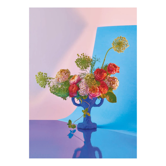 Paper Collective Bloom 02 cyan -juliste 50x70 cm