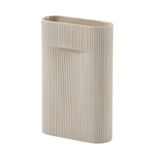 Muuto Ridge maljakko, 35 cm, beige