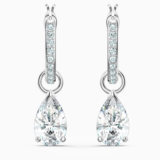 Swarovski Attract Pear Mini Hoop korvakorut, kirkas