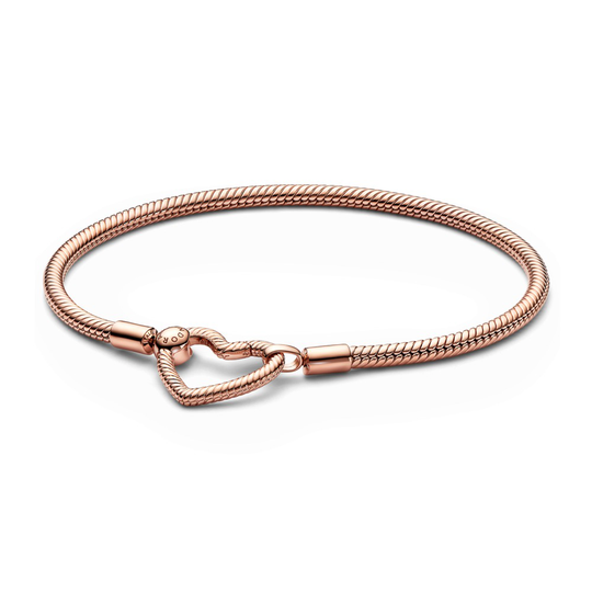 Pandora Rose Moments Heart Clasp rannekoru 19 cm 582257C00