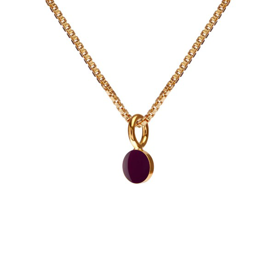 Scherning Spot Bordeaux Tiny Kullattu Hopea Kaulakoru ST50-48G