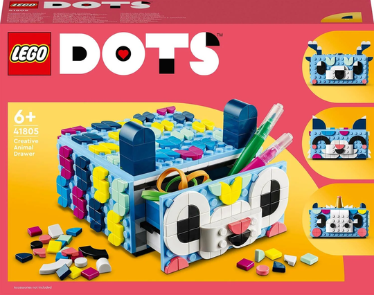 LEGO DOTS 41805 Iloinen eläinlipasto