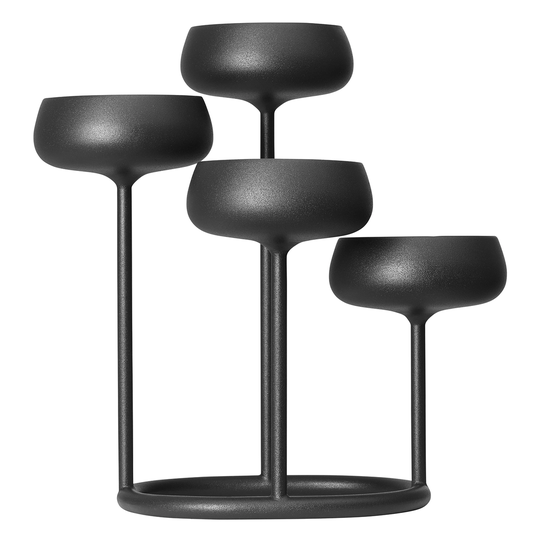 Iittala Nappula kynttelikkö, tummanharmaa