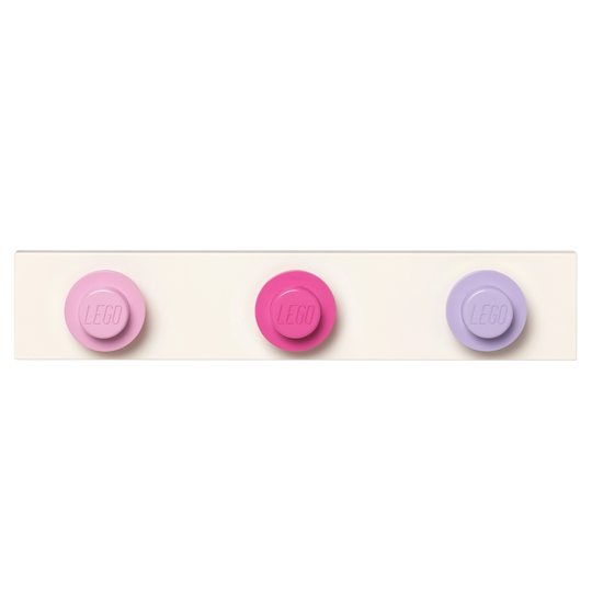 Room Copenhagen Lego Wall Hanger Rack seinänaulakko, tumma pinkki - vaalea pinkk